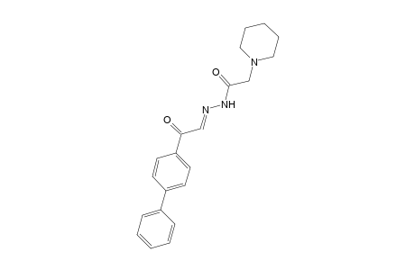 1-piperidineacetic acid, p-phenylphenacylidenehydrazide