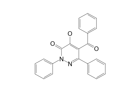 3(2H)-Pyridazinone, 5-benzoyl-4-hydroxy-2,6-diphenyl-