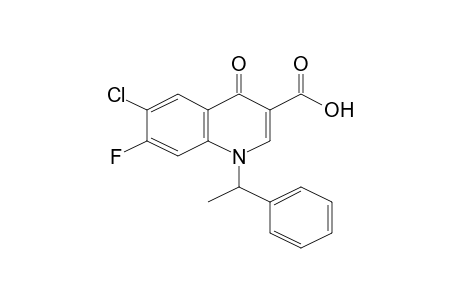 6-Chloro-7-fluoro-4-oxo-1-(1-phenylethyl)-1,4-dihydroquinoline-3-carboxylic acid