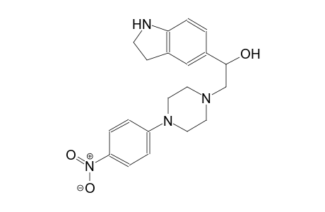 1H-indole-5-methanol, 2,3-dihydro-alpha-[[4-(4-nitrophenyl)-1-piperazinyl]methyl]-