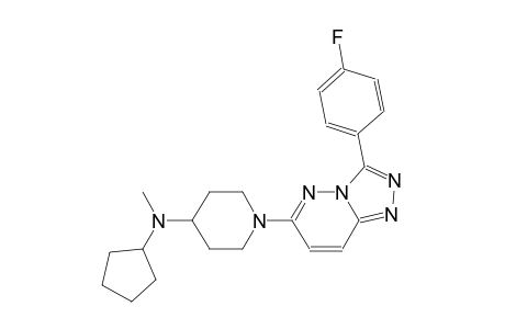 4-piperidinamine, N-cyclopentyl-1-[3-(4-fluorophenyl)[1,2,4]triazolo[4,3-b]pyridazin-6-yl]-N-methyl-