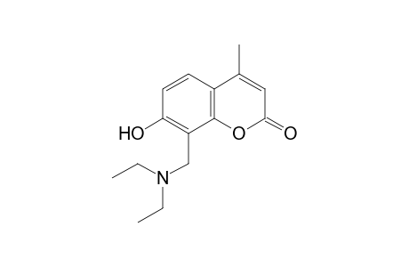 8-[(diethylamino)methyl]-7-hydroxy-4-methylcoumarin