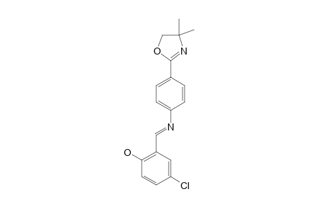 4-chloro-2-{N-[p-(4,4-dimethyl-2-oxazolin-2-yl)phenyl]formimidoyl}phenol