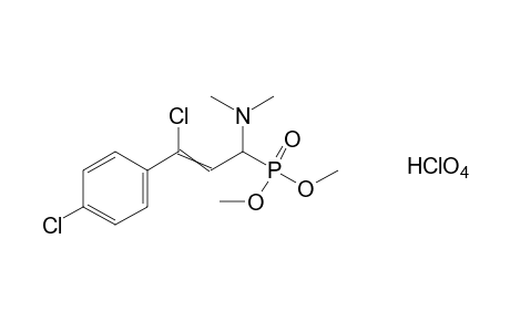 [p,gamma-dichloro-a-(dimethylamino)cinnamyl]phosphonic acid, dimethyl ester, monohydroperchlorate