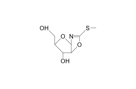 2-Methylthio-(1,2-dideoxy-B-D-arabinofurano)(1,2-D)-2-oxazoline