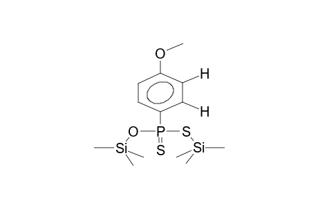 O,S-bis(trimethylsilyl) 4-methoxyphenylphosphonodithioate