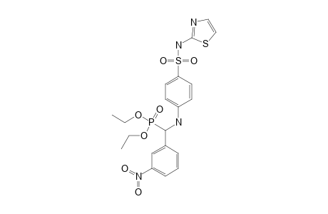 DIETHYL-(3-NITROPHENYL)-[4-(N-THIAZOL-2-YL-SULFAMOYL)-PHENYLAMINO]-METHYL-PHOSPHONATE