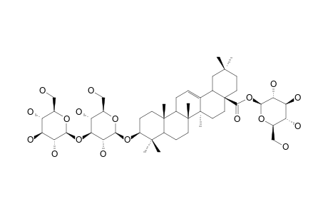 3-O-BETA-D-GLUCOPYRANOSYL-(1->3)-BETA-D-GLUCOPYRANOSYL-28-O-BETA-D-GLUCOPYRANOSYL-OLEANOLIC-ACID