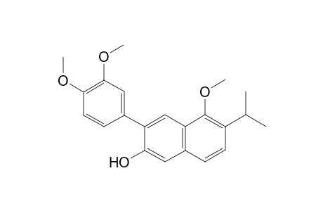 3-(3,4-Dimethoxyphenyl)-6-isopropyl-5-methoxynaphthalene-2-ol