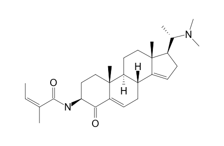 (20-S,2'-Z)-20-(N,N-DIMETHYLAMINO)-3-BETA-(2-METHYL-2-(Z)-BUTENAMIDO)-PREGN-5,14-DIEN-4-ONE