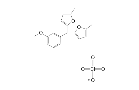 3-METHOXYPHENYL-BIS-(5-METHYL-2-FURYL)-METHYL_PERCHLORATE;ROTAMER_1