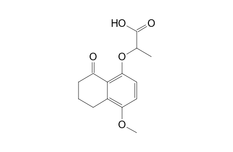 2-[(4-methoxy-8-oxo-5,6,7,8-tetrahydro-1-naphthyl)oxy]propionic acid