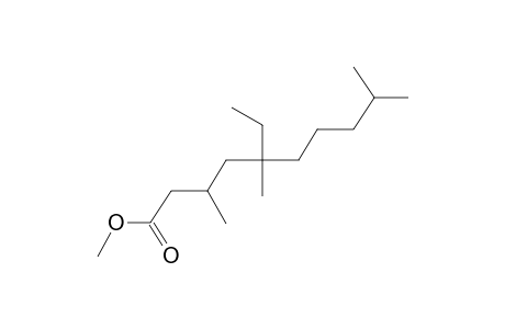 Decanoic acid, 5-ethyl-3,5,9-trimethyl-, methyl ester