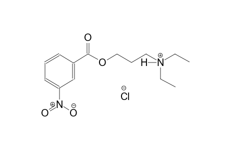 1-propanaminium, N,N-diethyl-3-[(3-nitrobenzoyl)oxy]-, chloride