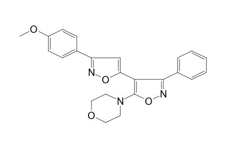 Morpholine, 4-[4-[3-(4-methoxyphenyl)-5-isoxazolyl]-3-phenyl-5-isoxazolyl]-