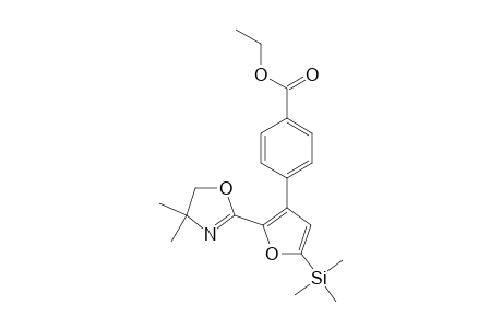 Benzoic acid, 4-[2-(4,5-dihydro-4,4-dimethyl-2-oxazolyl)-5-(trimethylsilyl)-3-furanyl]-, ethyl ester