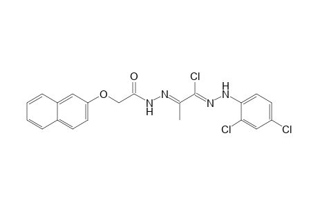 2-{2-[2-(Naphthalen-2-yloxy)acetyl]hydrazono}-N'-(2,4-dichlorophenyl)propanehydrazonoyl Chloride