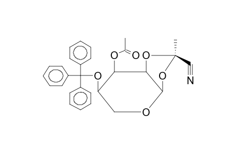 3-O-ACETYL-4-O-TRITYL-1,2-O-[1-(EXO-CYANO)ETHYLIDENE]-ALPHA-D-RIBOPYRANOSE