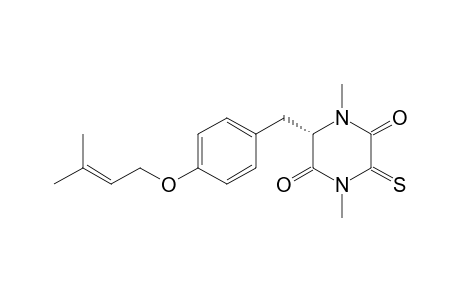 2,5-Piperazinedione, 1,4-dimethyl-3-[[4-[(3-methyl-2-butenyl)oxy]phenyl]methyl]-6-thioxo-, (S)-