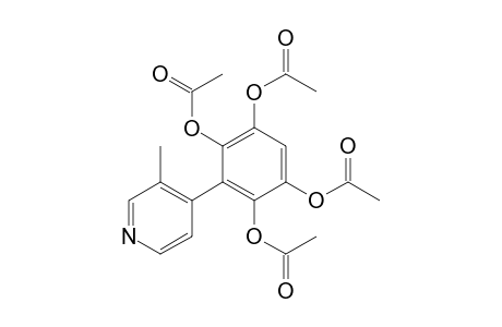 1,2,4,5-Benzenetetrol, 3-(3-methyl-4-pyridinyl)-, tetraacetate(ester)