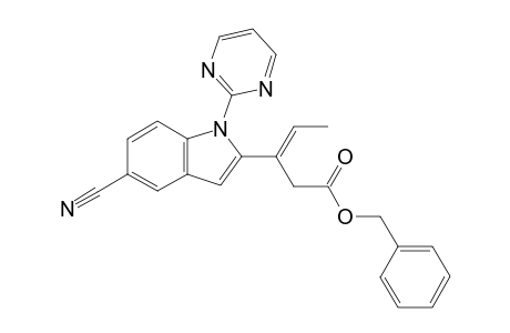 (E)-benzyl 3-(5-cyano-1-(pyrimidin-2-yl)-1H-indol-2-yl)pent-3-enoate