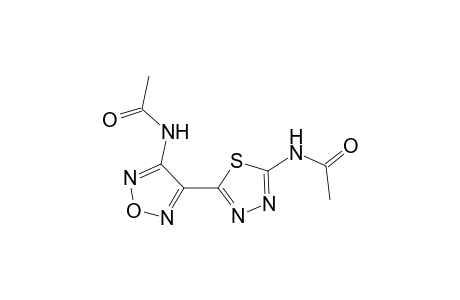 Acetamide, N-[4-(5-acetylamino-1,3,4-thiadiazol-2-yl)-3-furazanyl]-