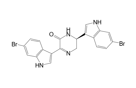 (2S)-2,5-bis(6-bromanyl-1H-indol-3-yl)-2,3-dihydro-1H-pyrazin-6-one