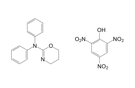 5,6-dihydro-2-(diphenylamino)-4H-1,3-oxazine, picrate