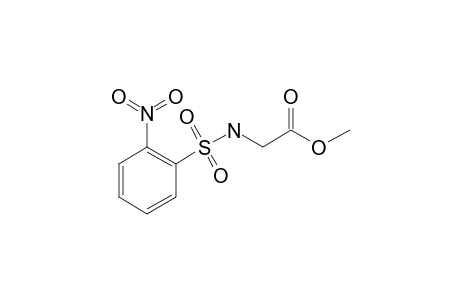 Methyl {[(2-nitrophenyl)sulfonyl]amino}acetate