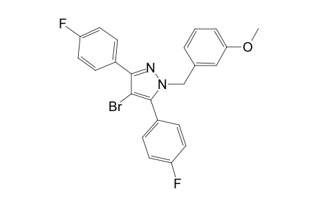 4-bromo-3,5-bis(4-fluorophenyl)-1-(3-methoxybenzyl)-1H-pyrazole