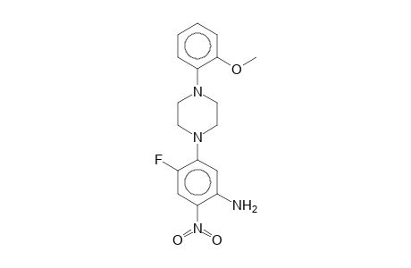 Aniline, 4-fluoro-5-[4-(2-methoxyphenyl)piperazin-1-yl]-2-nitro-