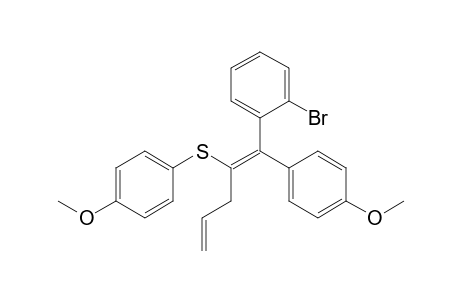 1-Bromo-2-{(1Z)-1-(4-methoxyphenyl)-2-[(4-methoxyphenyl)thio]penta-1,4-dienyl}benzene