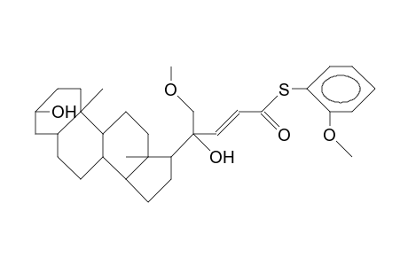 S-(2-Methoxyphenyl)-(3.beta.,20S,22E)-3,20-dihydroxy-21-methoxy-5.beta.-chol-22-ene-24-thioate