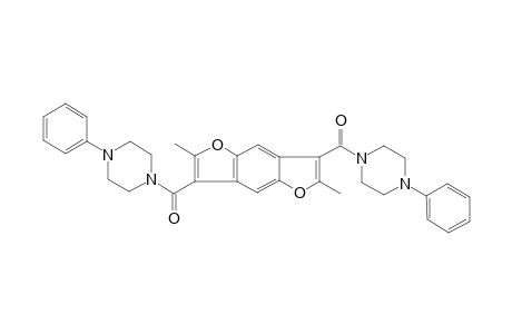 (2,6-dimethylbenzo[1,2-b:4,5-b']difuran-3,7-diyl)bis((4-phenylpiperazin-1-yl)methanone)