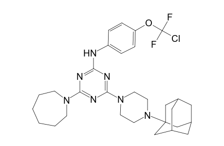 1,3,5-triazin-2-amine, N-[4-(chlorodifluoromethoxy)phenyl]-4-(hexahydro-1H-azepin-1-yl)-6-(4-tricyclo[3.3.1.1~3,7~]dec-1-yl-1-piperazinyl)-