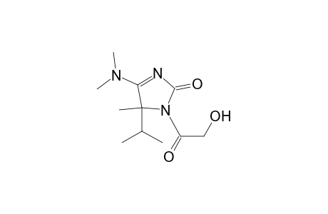 5-(Dimethylamino)-3,4-dihydro-3-(2-hydroxyacetyl)-4-isopropyl-4-methyl-2H-imidazol-2-one