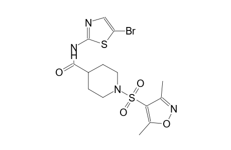 N-(5-bromo-1,3-thiazol-2-yl)-1-[(3,5-dimethyl-4-isoxazolyl)sulfonyl]-4-piperidinecarboxamide