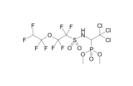 Dimethyl 2,2,2-trichloro-1-(1,1,2,2-tetrafluoro-2-(1,1,2,2-tetrafluoroethoxy)ethylsulfonamido)ethylphosphonate