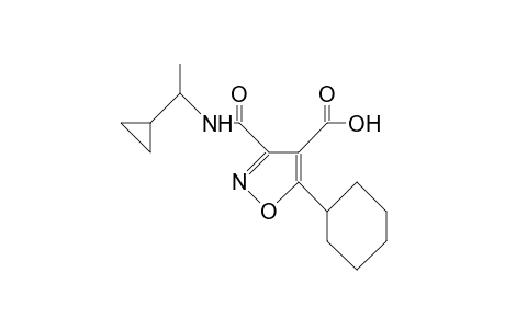 5-Cyclohexyl-3,4-isoxazoledicarboxylic acid, 3-(1 -cyclopropyl-ethyl) amide