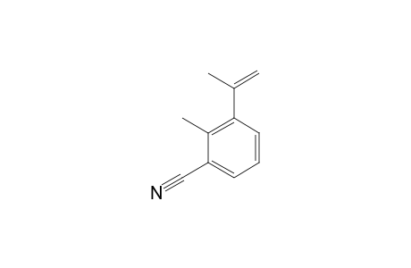 Benzonitrile, 2-methyl-3-(1-methylethenyl)-