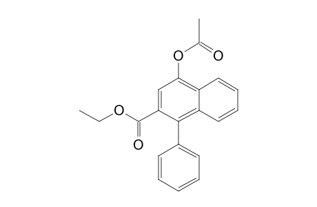 2-Naphthalenecarboxylic acid, 4-(acetyloxy)-1-phenyl-, ethyl ester