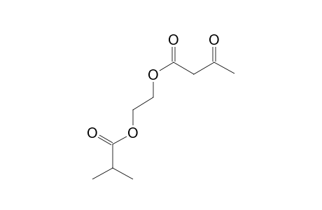 Butanoic acid, 3-oxo-, 2-(2-methyl-1-oxopropoxy)ethyl ester