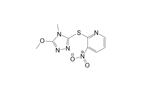 Pyridine, 2-[(5-methoxy-4-methyl-4H-1,2,4-triazol-3-yl)thio]-3-nitro-