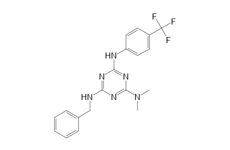 2-Benzylamino-4-dimethylamino-6-[3-(trifluoromethyl)anilino]-1,3,5-triazine