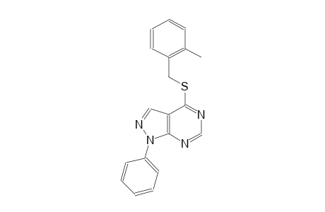 2-methylbenzyl 1-phenyl-1H-pyrazolo[3,4-d]pyrimidin-4-yl sulfide