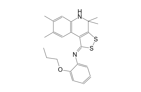 2-Propoxy-N-[(1Z)-4,4,7,8-tetramethyl-4,5-dihydro-1H-[1,2]dithiolo[3,4-c]quinolin-1-ylidene]aniline