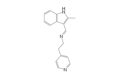 N-[(E)-(2-Methyl-1H-indol-3-yl)methylidene]-2-(4-pyridinyl)ethanamine