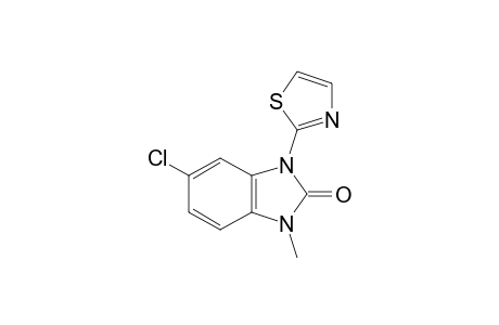 5-chloro-1-methyl-3-(2-thiazolyl)-2-benzimidazolinone