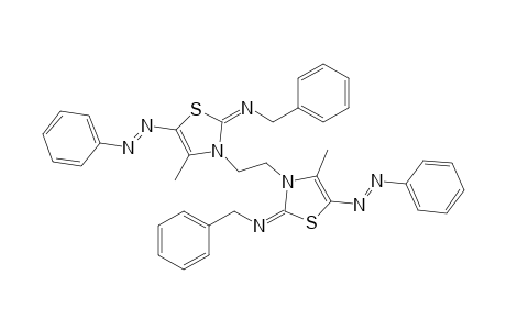 1,2-Bis-(5-phenylazo-2-(N-benzylimino)-4-methyl-1,3-thiazolene-3-yl)ethane