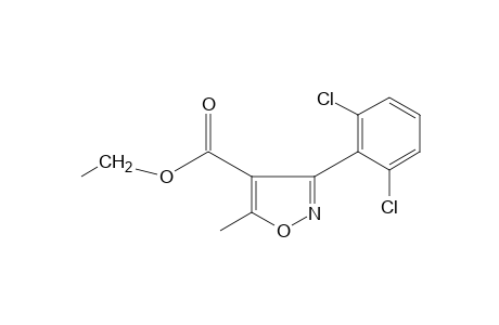 3-(2,6-dichlorophenyl)-5-methyl-4-isoxazolecarboxylic acid, ethyl ester